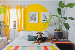 ý tưởng thiết kế phòng ngủ màu vàng (4)