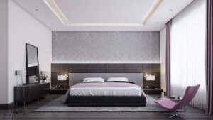 cách phối màu giấy dán tường phòng ngủ đẹp, độc đáo, dễ làm (10)