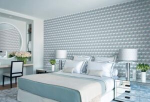 cách phối màu giấy dán tường phòng ngủ đẹp, độc đáo, dễ làm (2)