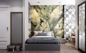 cách phối màu giấy dán tường phòng ngủ đẹp, độc đáo, dễ làm (3)