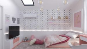 cách phối màu giấy dán tường phòng ngủ đẹp, độc đáo, dễ làm (4)