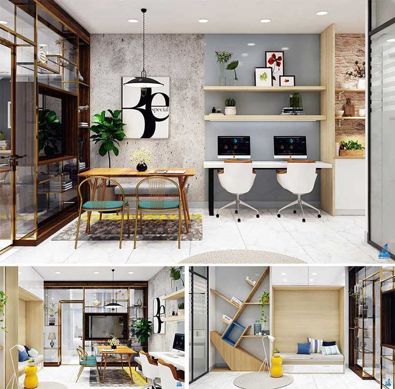 thiết kế căn hộ officetel (1)