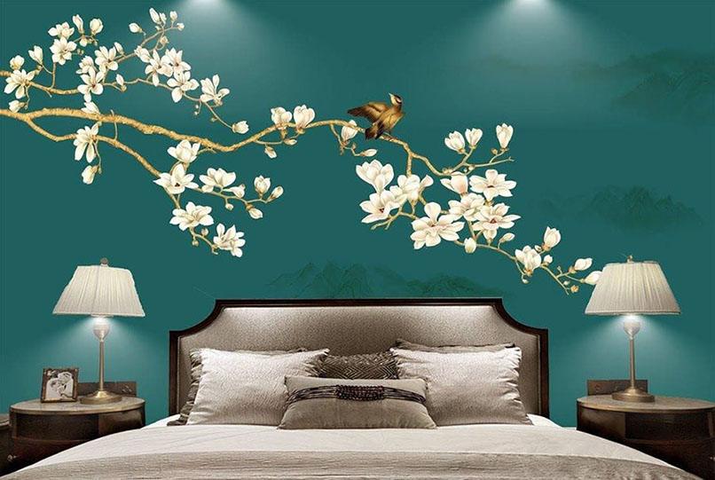 ý tưởng cách phối màu giấy dán tường phòng ngủ (2)