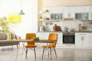 ý tưởng phòng khách kết hợp bếp cho nhà nhỏ (6)